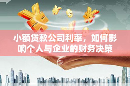冀州小额贷款公司利率，如何影响个人与企业的财务决策