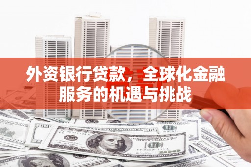 冀州外资银行贷款，全球化金融服务的机遇与挑战
