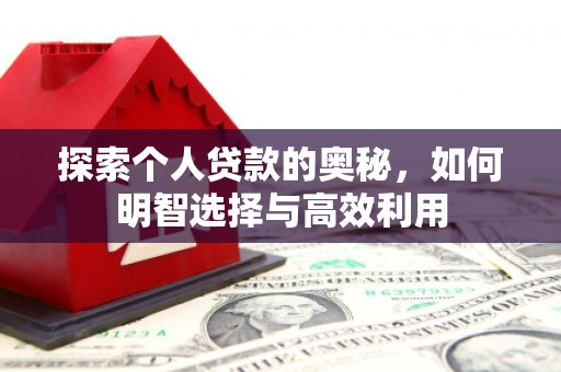 冀州探索个人贷款的奥秘，如何明智选择与高效利用