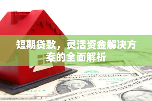 冀州短期贷款，灵活资金解决方案的全面解析