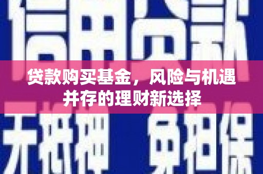 冀州贷款购买基金，风险与机遇并存的理财新选择