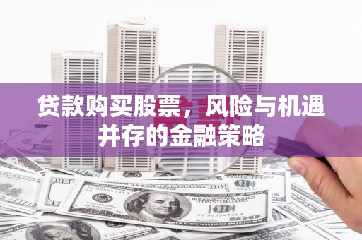 冀州贷款购买股票，风险与机遇并存的金融策略
