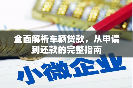 冀州全面解析车辆贷款，从申请到还款的完整指南