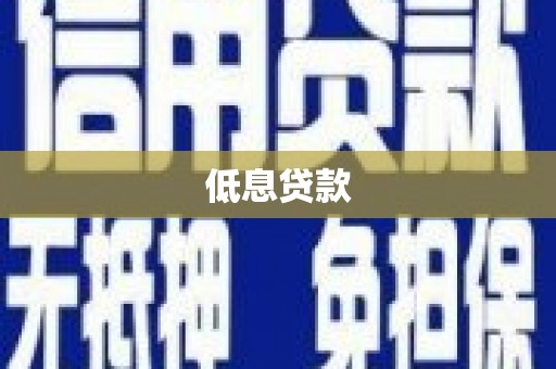 冀州低息贷款