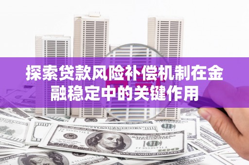 冀州探索贷款风险补偿机制在金融稳定中的关键作用