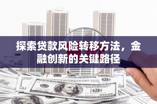 冀州探索贷款风险转移方法，金融创新的关键路径
